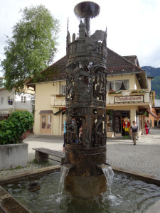 Waterfountain is Oberammergau