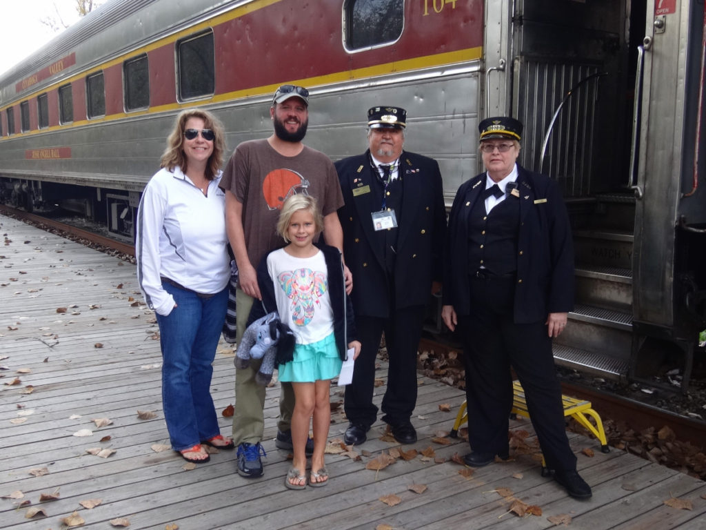 All aboard the Cuyahoga Valley Scenic Railroad