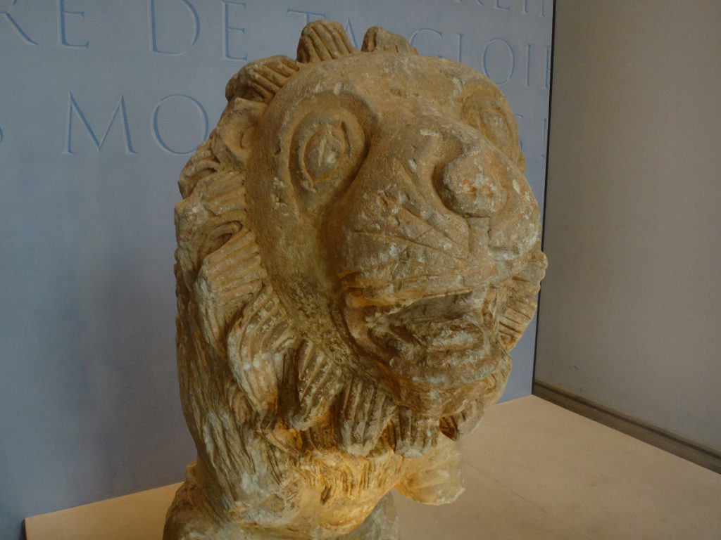 Ancient lion discovered in Arles. Musée de l'Arles et de la Provence Antiques.