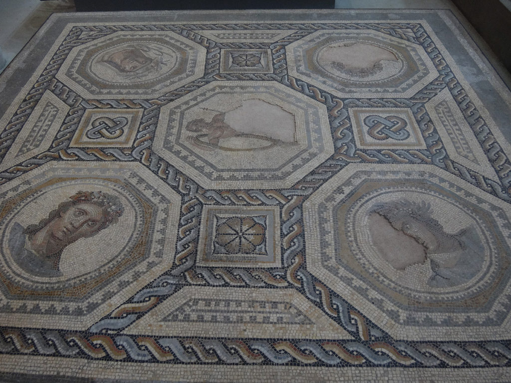 A Roman floor fount intact in Arles. Musée de l'Arles et de la Provence antiques