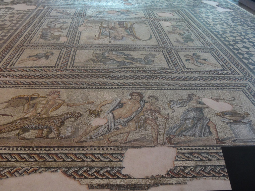Part of a grand Roman mosaic floor. Musée de l'Arles et de la Provence antiques
