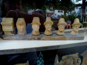 Stages of woodcarving