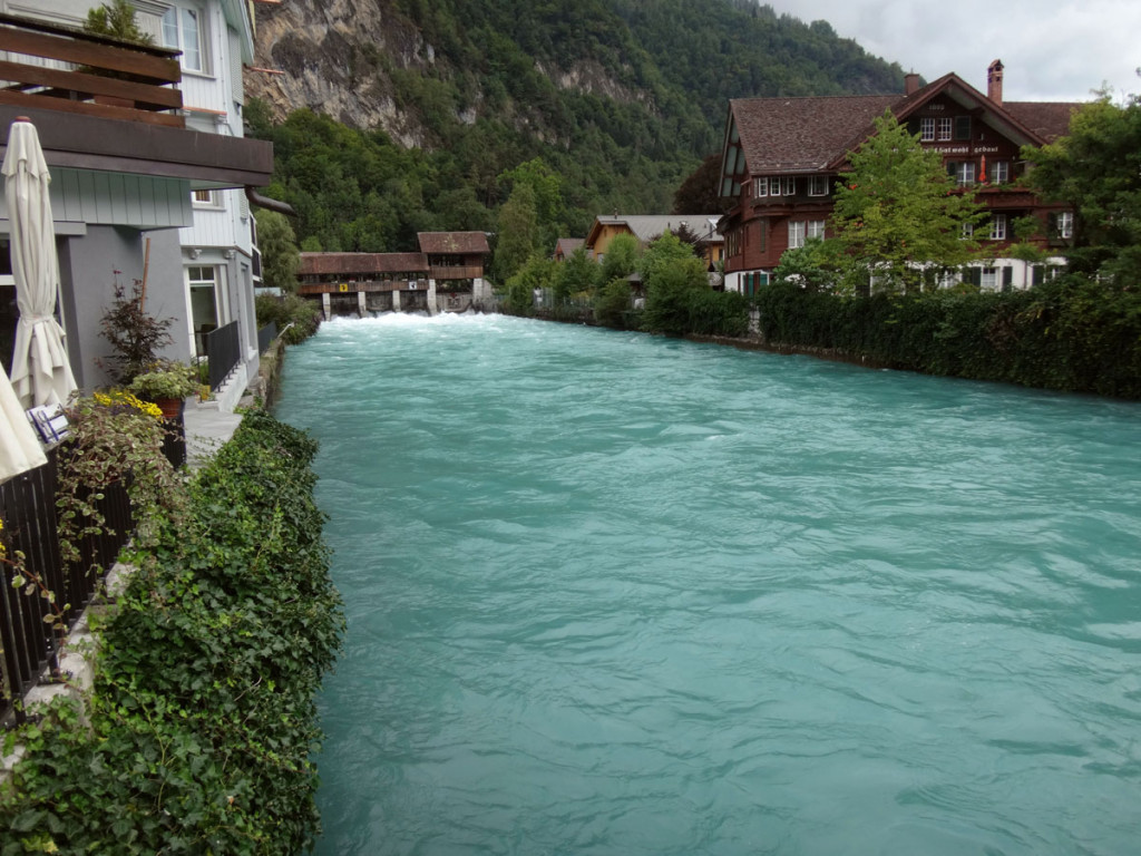 The Aare river is Switzerland's longest river and feeds into the Rhine which we would be traveling on in just a few days.