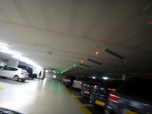  It was big and easy to navigate.  It was no problem finding a parking space – just look for a bright green light over a space, indicating the space is free; red indicates “taken.”