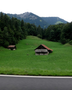 Just another pretty barn on the road between Interlaken and Lucerne.