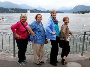 Barbara, Maureen, Tracy, Rachel in Lucerne, Switzerland