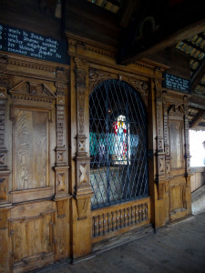 Shrine in middle of Kappelbrucke, Lucerne, Switzerland