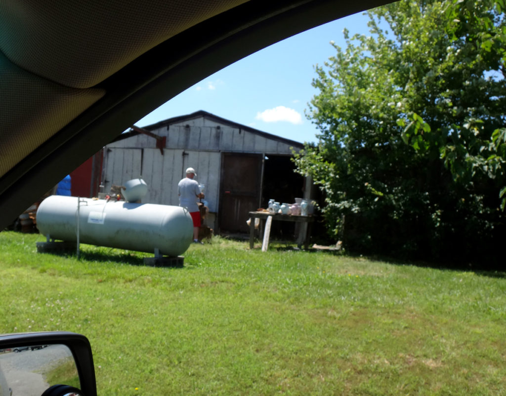 Potter at work in Seagrove, NC