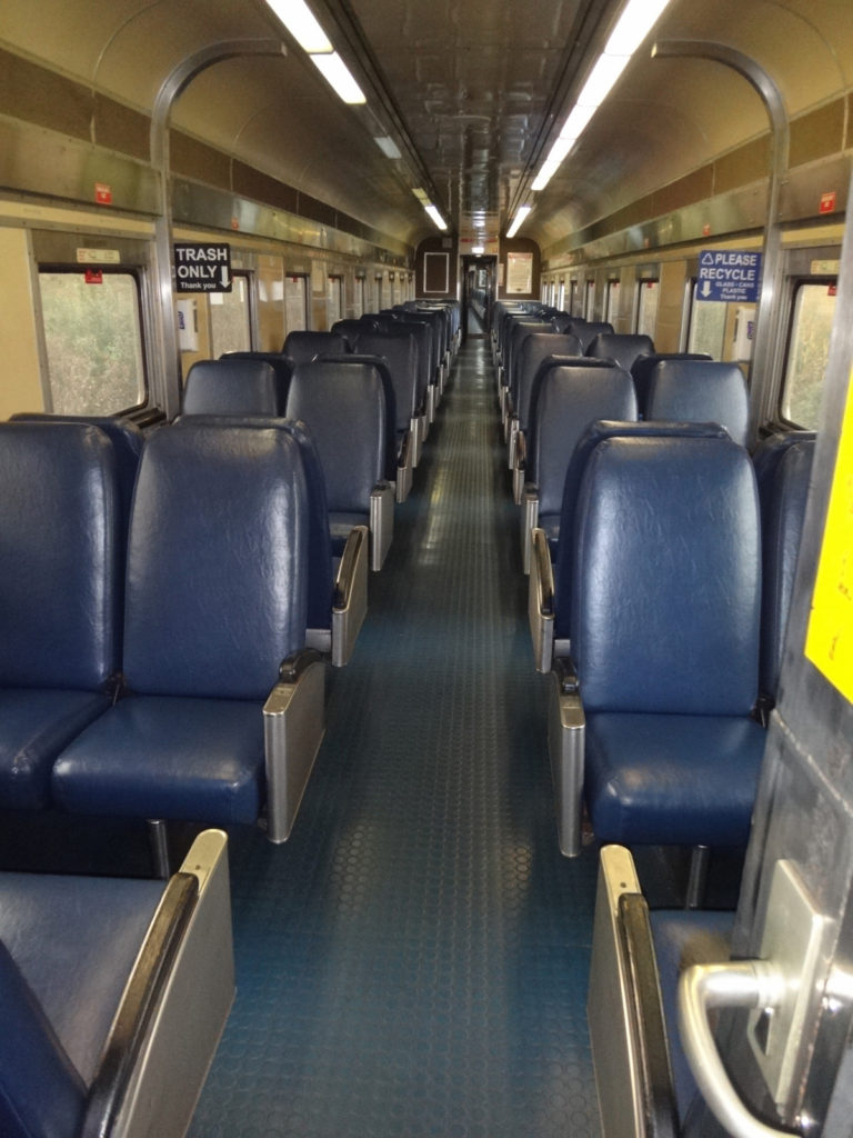 Most of the train cars are different because the CVSR has purchased cars as they become available. This is a typical passenger car.