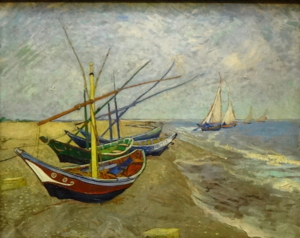 DSC03309 Arles Van Gogh - Fishing Boats on the Beach at Les Saintes-Maries-de-la-Mer 1888